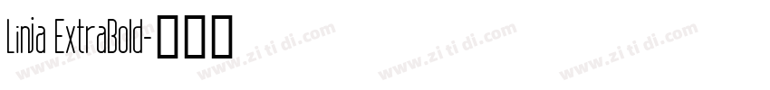 Linja ExtraBold字体转换